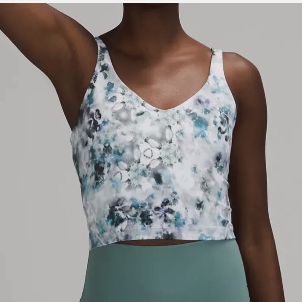 lululemon athletica Blue and White Sports Bra